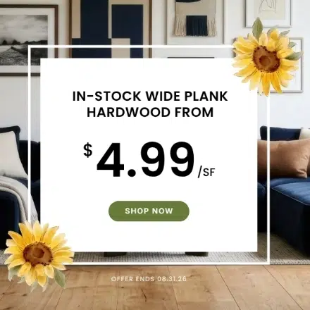 Summer Sale on in-stock hardwood